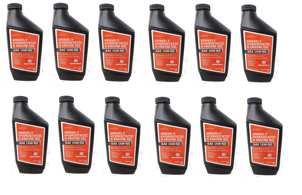 Genuine OEM Ariens Part # 00057100 15W50 Hydro Fluid Quart Bottle 12 Pack