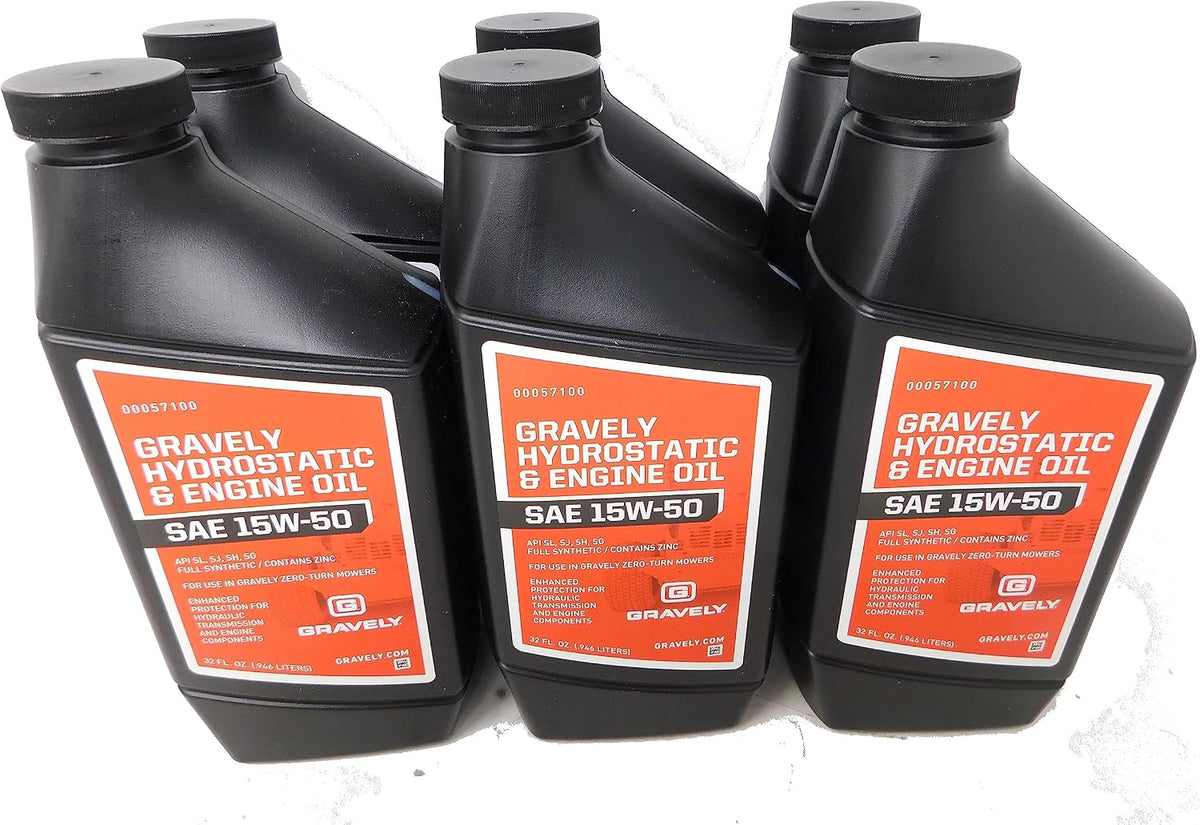 Genuine OEM Ariens Part # 00057100 15W50 Hydro Fluid Quart Bottle 6 Pack