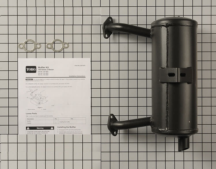 Genuine OEM Toro Part # 105-3635 Muffler Kit