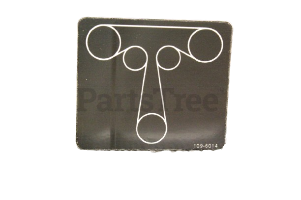 Genuine OEM Exmark Part # 109-6014 Belt Routing Decal