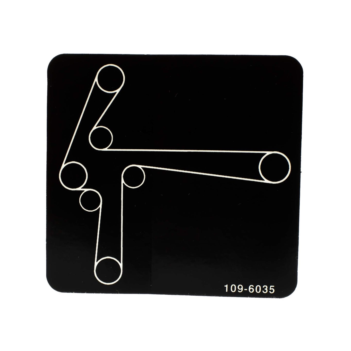 Genuine OEM Exmark Part # 109-6035 Belt Routing Decal