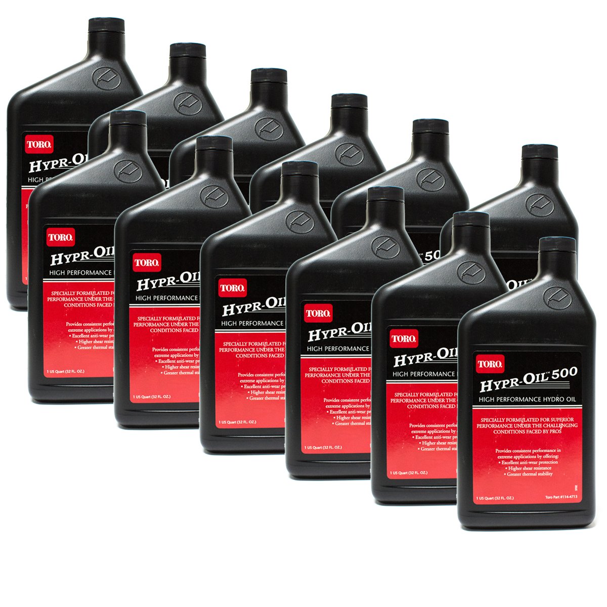 Genuine OEM Toro Part # 114-4713 Hypr-Oil 500 Quart 12 Pack