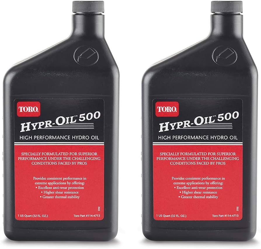 Genuine OEM Toro Part # 114-4713 Hypr-Oil 500 Quart 2 Pack