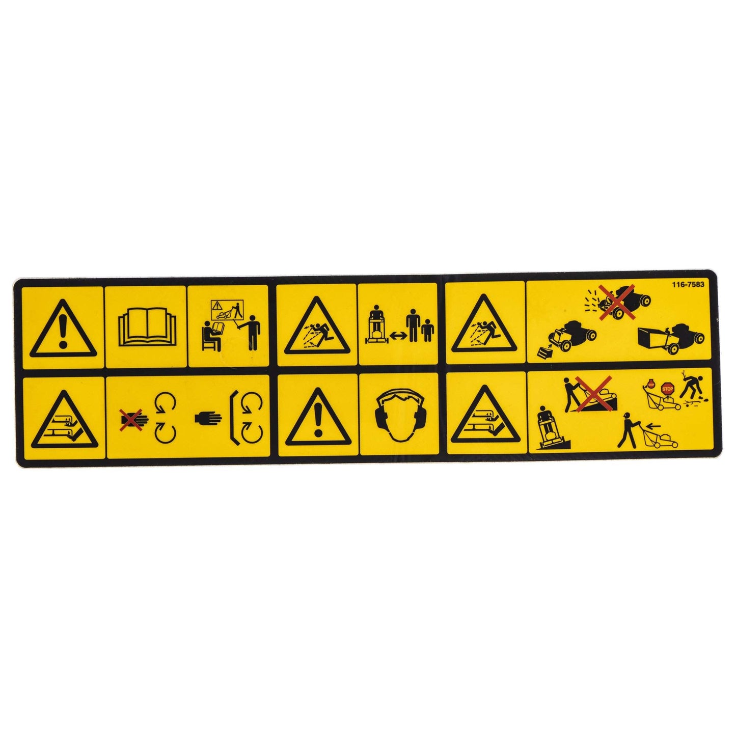 Genuine OEM Toro Part # 116-7583 Warning Decal
