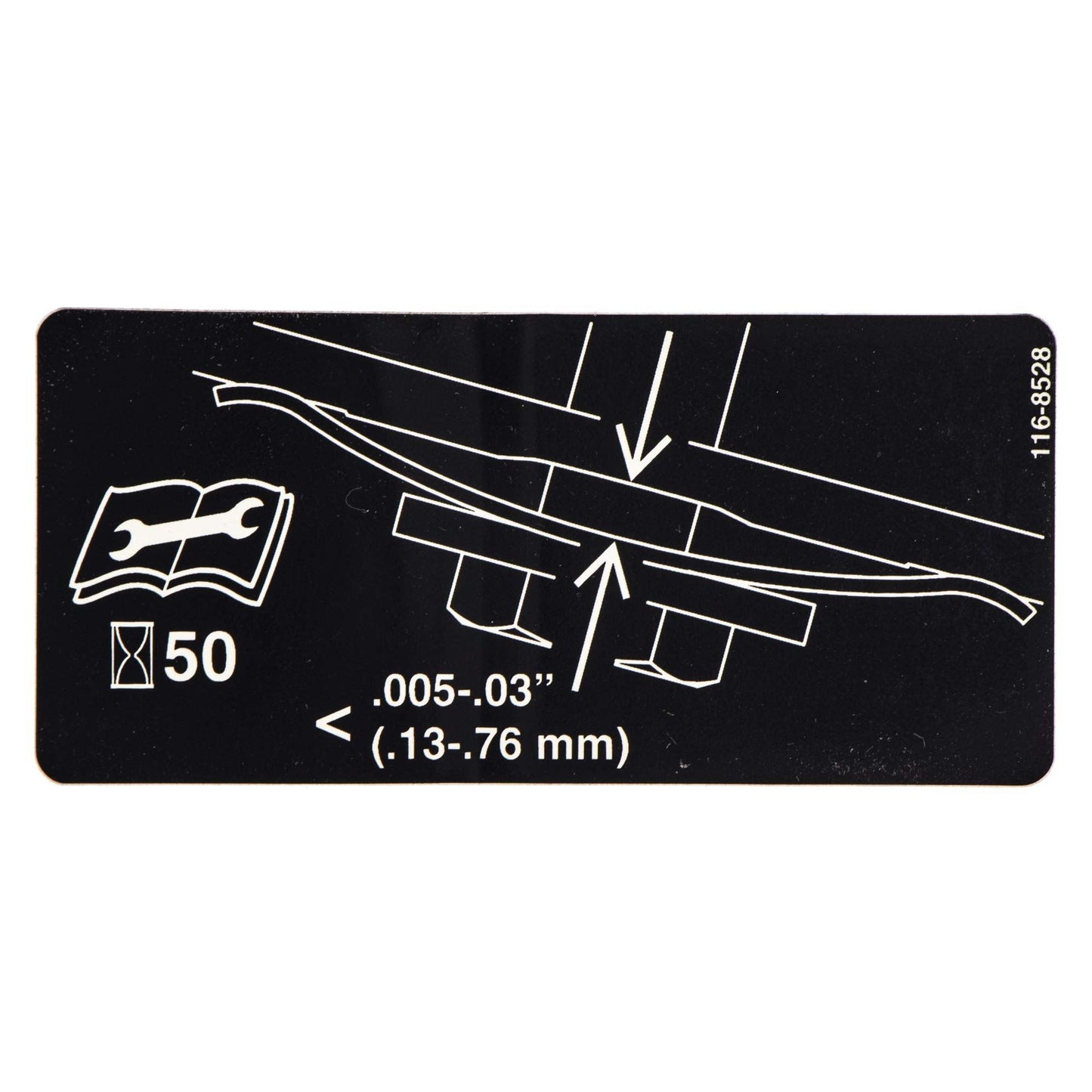 Genuine OEM Toro Part # 116-8528 Decal