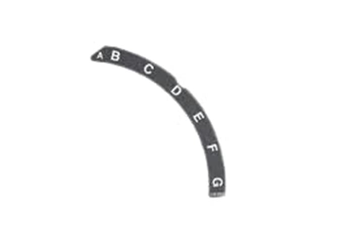 Genuine OEM Toro Part # 125-2497 Rear Height of Cut Decal