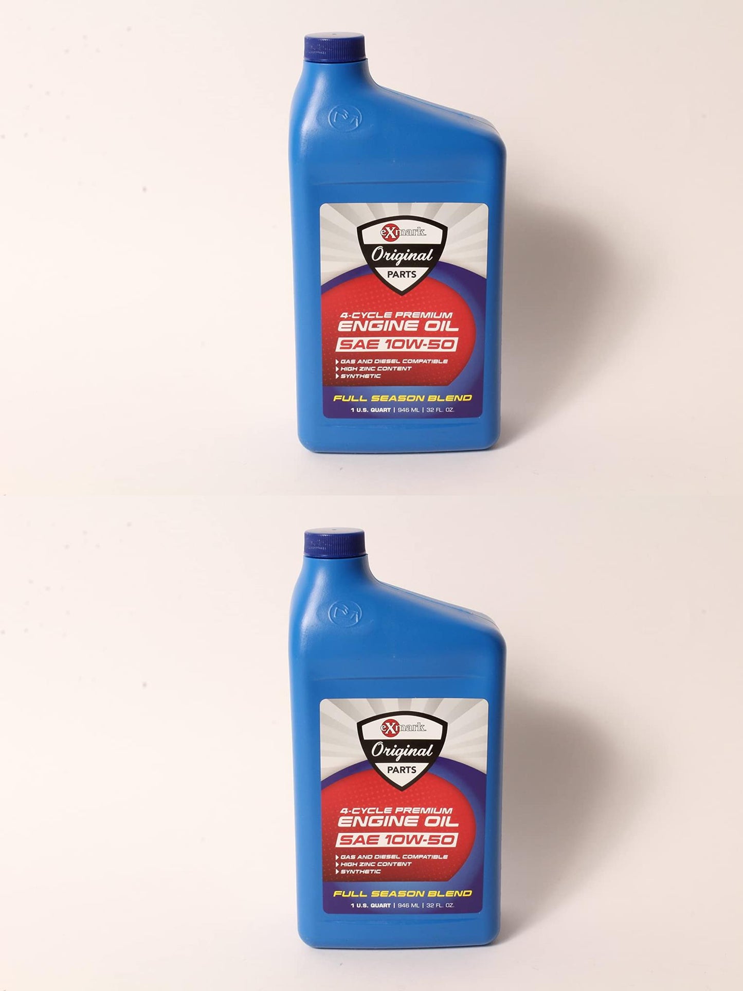 Genuine OEM Exmark Part # 135-2568 10W-50 Synthetic Oil Quart 2 Pack