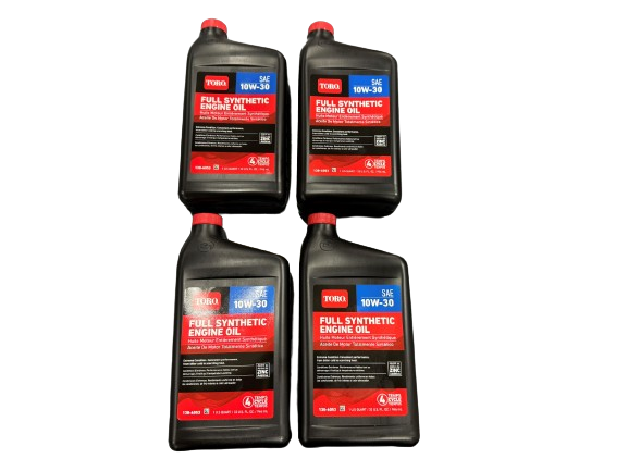 Genuine OEM Toro Part # 138-6053 Full Synthetic 10W-30 Engine Oil Quart 4 Pack