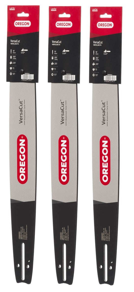 Genuine OEM Oregon Part # 180VXLGK216 18" VersaCut Guide Bar 3 Pack