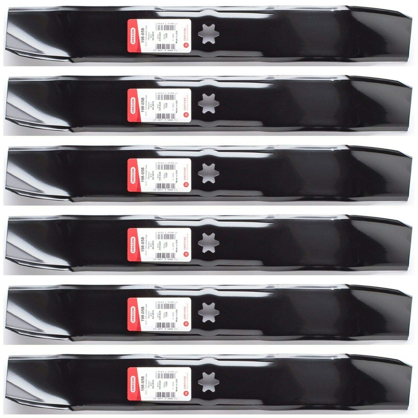 Genuine OEM Oregon Part # 198-058 19 5/16" 100 Series Blade 6 Pack