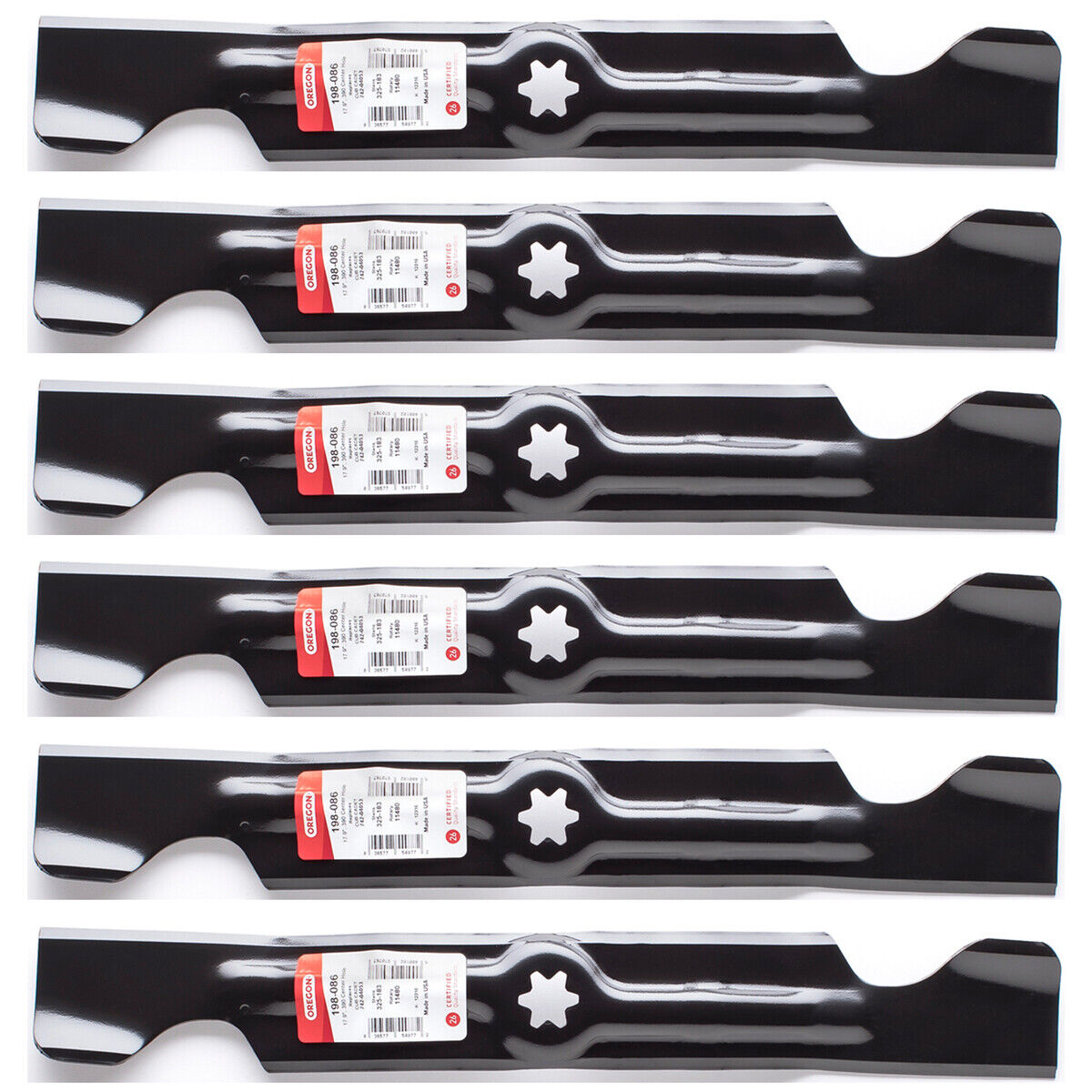 Genuine OEM Oregon Part # 198-086 Blade 6 Pack