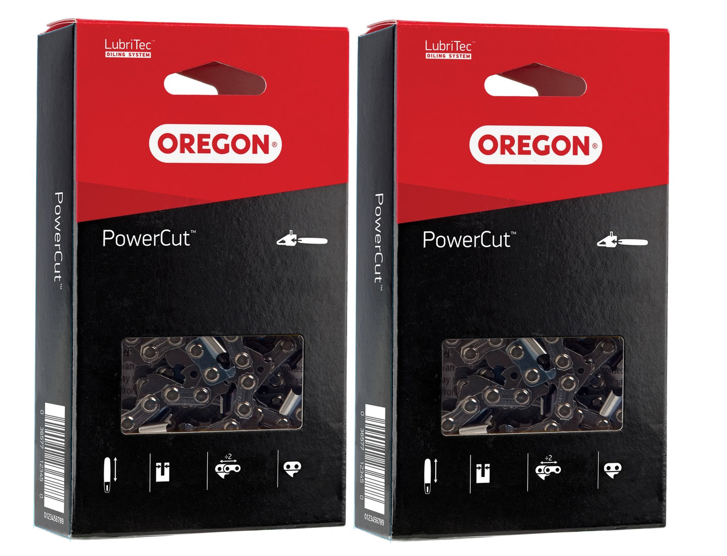 Genuine OEM Oregon Part # 22LPX062G PowerCut Saw Chain 2 Pack for 16" Bar