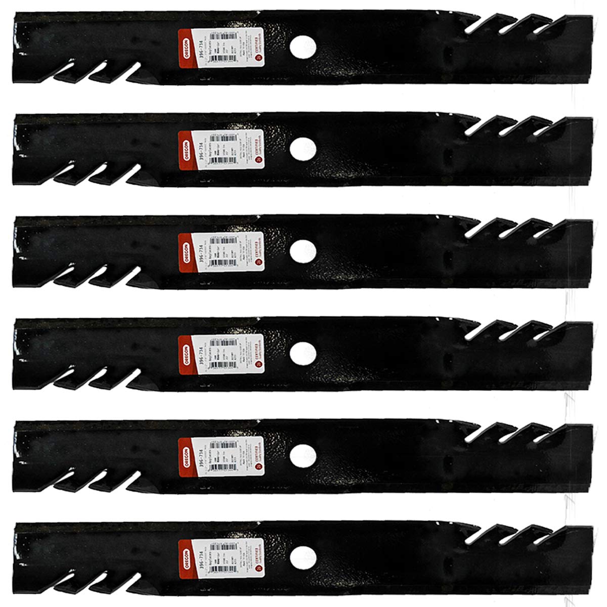 Genuine OEM Oregon Part # 396-734 20 1/2" G6 Gator Blade 6 Pack