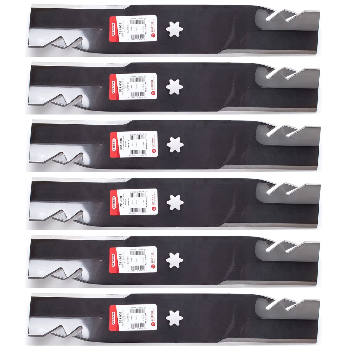 Genuine OEM Oregon Part # 591-938 17 7/8" G5 Gator Blade 6 Pack