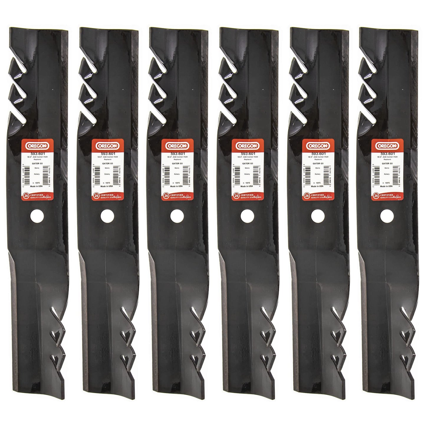 Genuine OEM Oregon Part # 593-601 18" G5 Gator Blade 6 Pack