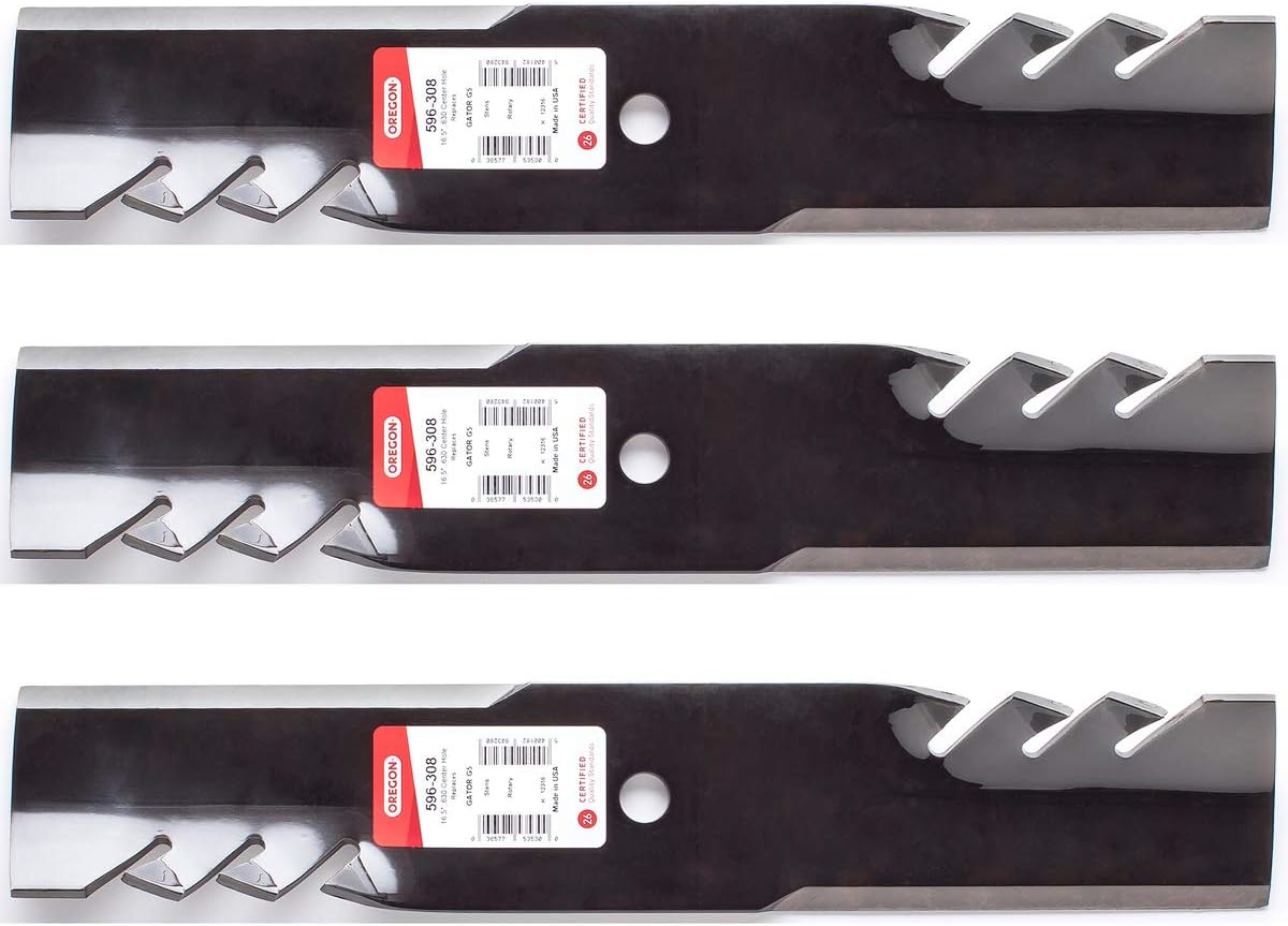 Genuine OEM Oregon Part # 596-308 Gator Blade 3 Pack