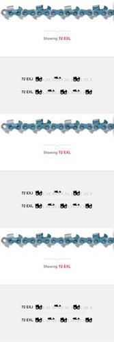 Genuine OEM Oregon Part # 72EXL070G Saw Chain 3 Pack