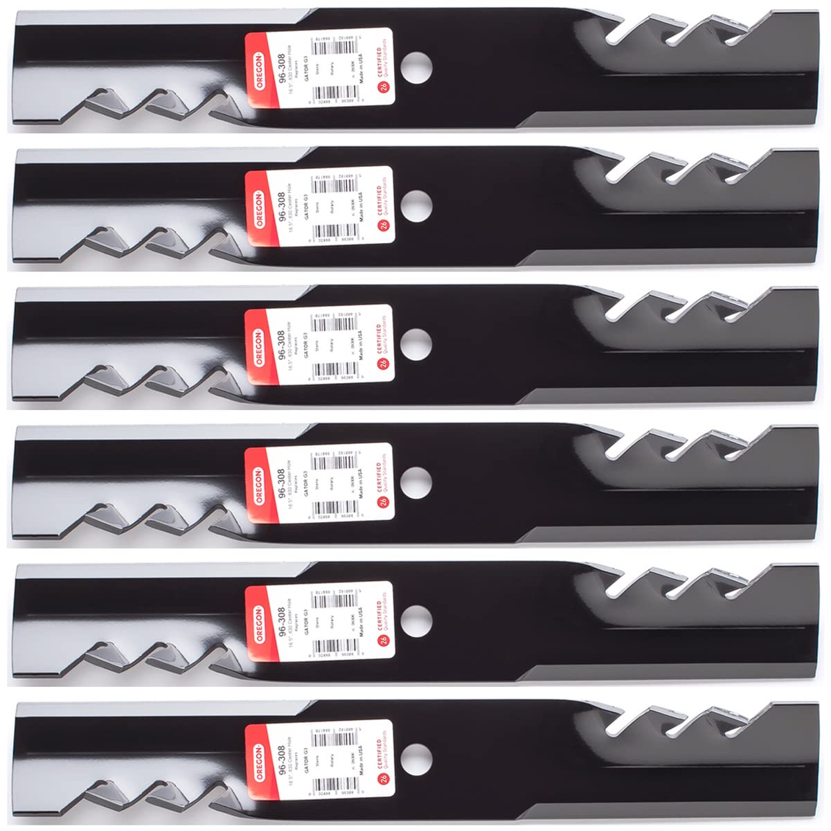 Genuine OEM Oregon Part # 96-308 16 1/2" G3 Gator Blade 6 Pack