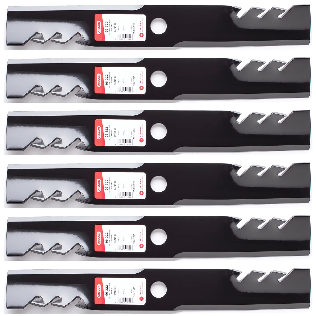 Genuine OEM Oregon Part # 96-322 18" G3 Gator Blade 6 Pack