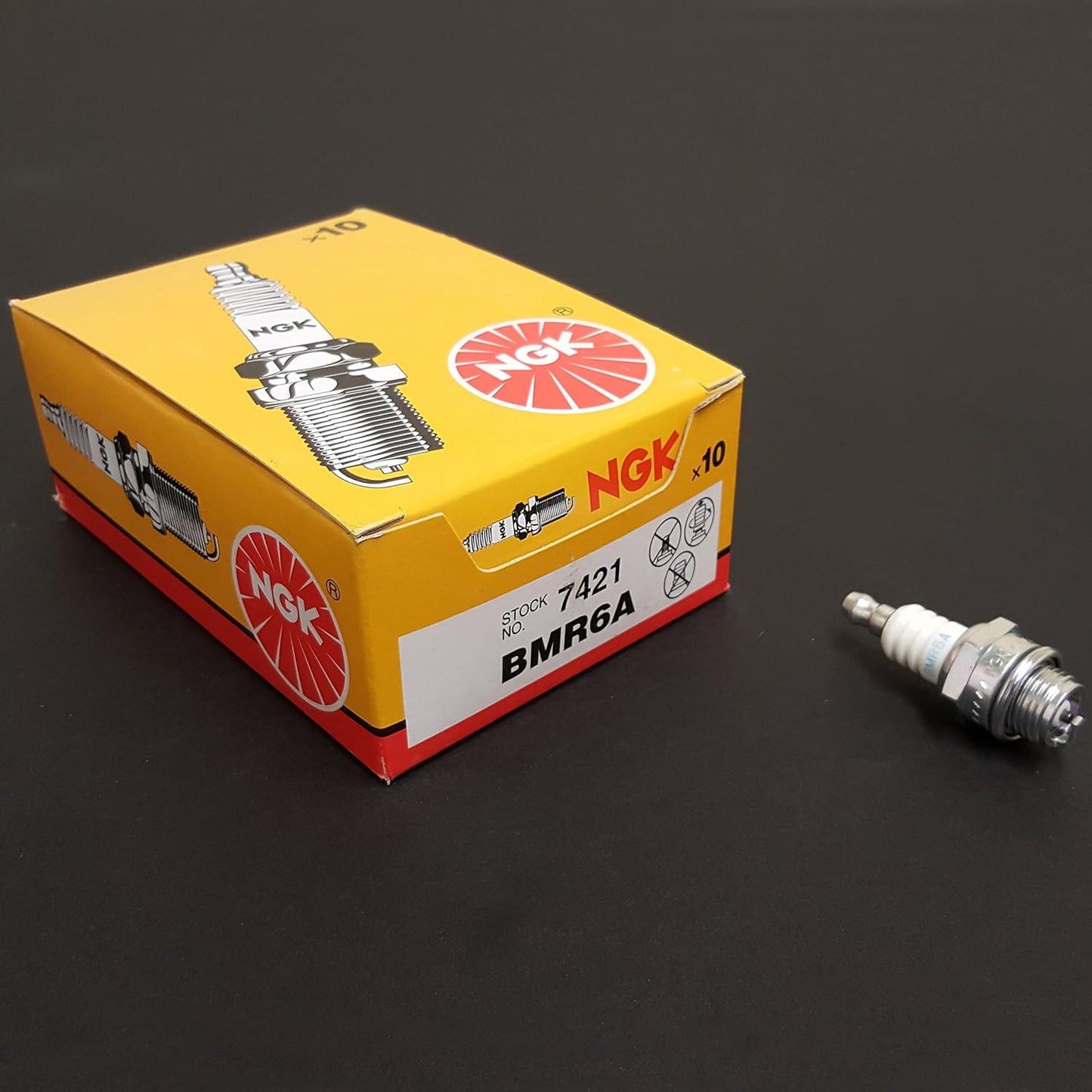Genuine OEM NGK Part # BMR6A Spark Plug 10 Pack