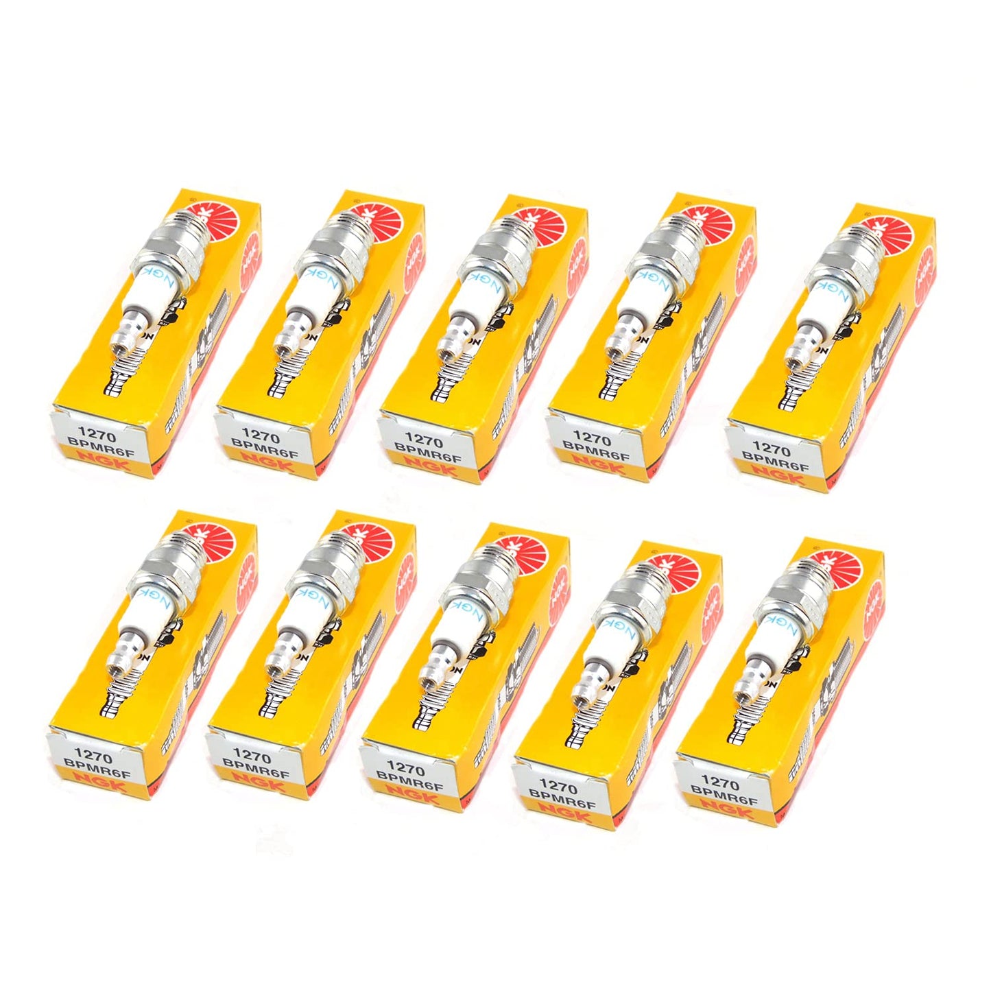 Genuine OEM NGK Part # BPMR6F Spark Plug 10 Pack