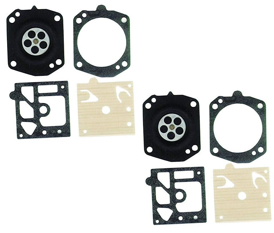 Genuine OEM Walbro Part # D22-HDA Carburetor Rebuild Kit 2 Pack