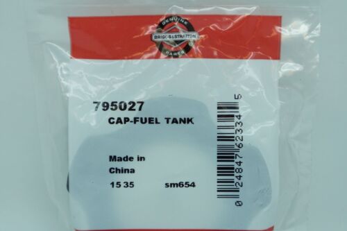 GENUINE OEM BRIGGS & STRATTON PART # 795027 FUEL CAP; OHV FUEL CAP REP. 493988S