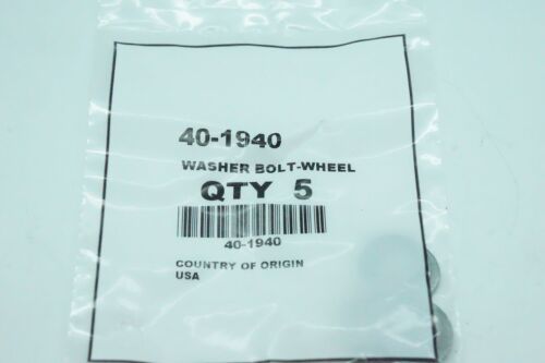 GENUINE OEM TORO PART # 40-1940 WASHERS (QTY. 5) LAWN BOY TORO WHEEL WASHERS
