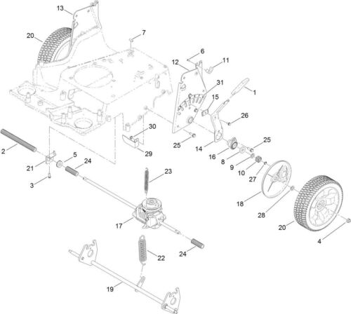 NEW GENUINE OEM TORO PART # 120-5208 REAR ARM SPRING FOR TORO TIMEMASTER MOWERS