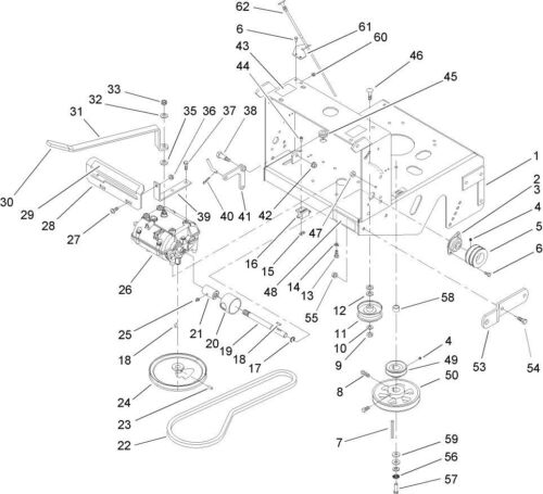 NEW GENUINE OEM TORO PART # 103-6511 TRANSMISSION SHEAVE;REP.1-323257-03,E323257