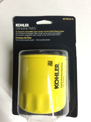 GENUINE OEM KOHLER PART # 52 050 02-S1; OIL FILTER