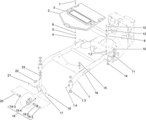 NEW GENUINE OEM TORO PART # 106-6778 DECK BELT COVER SWELL LATCH BUSHING