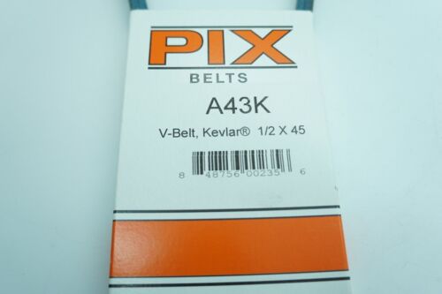 GENUINE PIX PART # A43K BELT; PIX 1/2 X 45" BELT 4L450