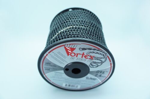 DESERT VORTEX TRIMMER LINE VS095S2.4 .095 3 LBS SPOOL COMMERCIAL BLACK 685'