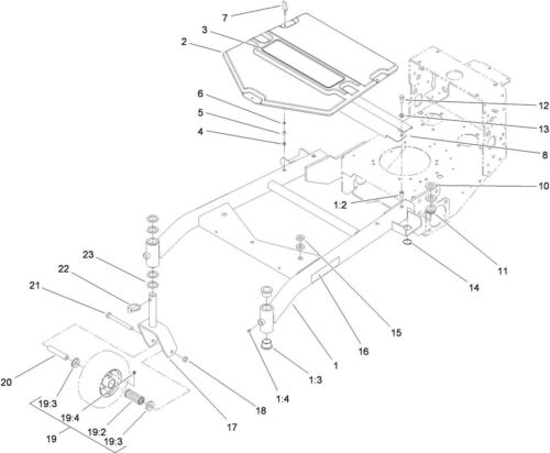 NEW GENUINE OEM TORO PART # 106-6777 HANDLE-LATCH, SWELL FOR COMMERCIAL UNITS