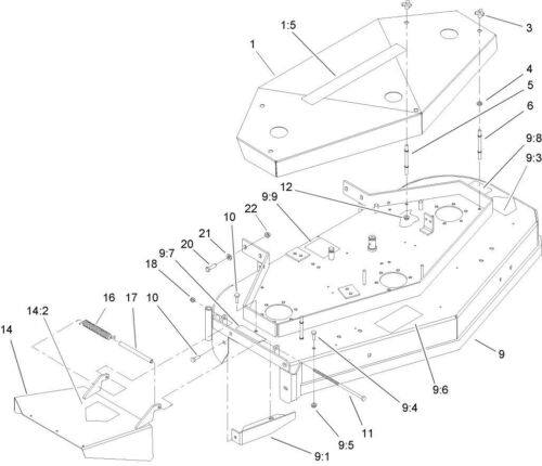 NEW GENUINE OEM TORO PART # 1-303536 BELT SHIELD STUD; REPLACES E303536