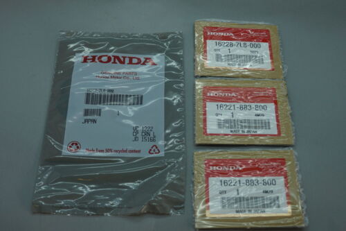 GENUINE HONDA CARBURETOR GASKET SET 16221-883-800 16228-ZL8-000 16212-ZL8-000