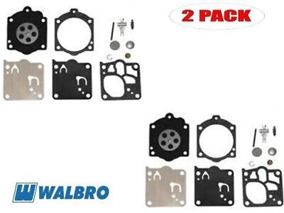 GENUINE OEM WALBRO PART # K12-HDA; CARBURETOR REPAIR KIT 2 PACK