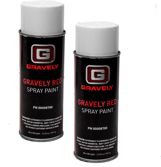 Genuine OEM Ariens Part # 00008700 Gravely Red Spray Paint 2 Pack