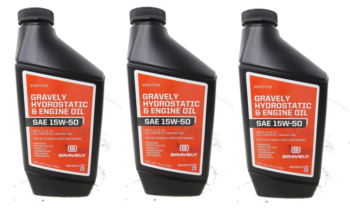 Genuine OEM Ariens Part # 00057100 15W50 Hydro Fluid Quart Bottle 3 Pack