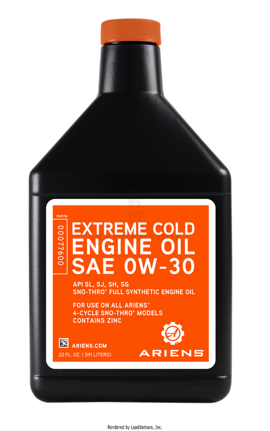 Genuine OEM Ariens Part # 00077600 0W30 Oil 20oz Bottle