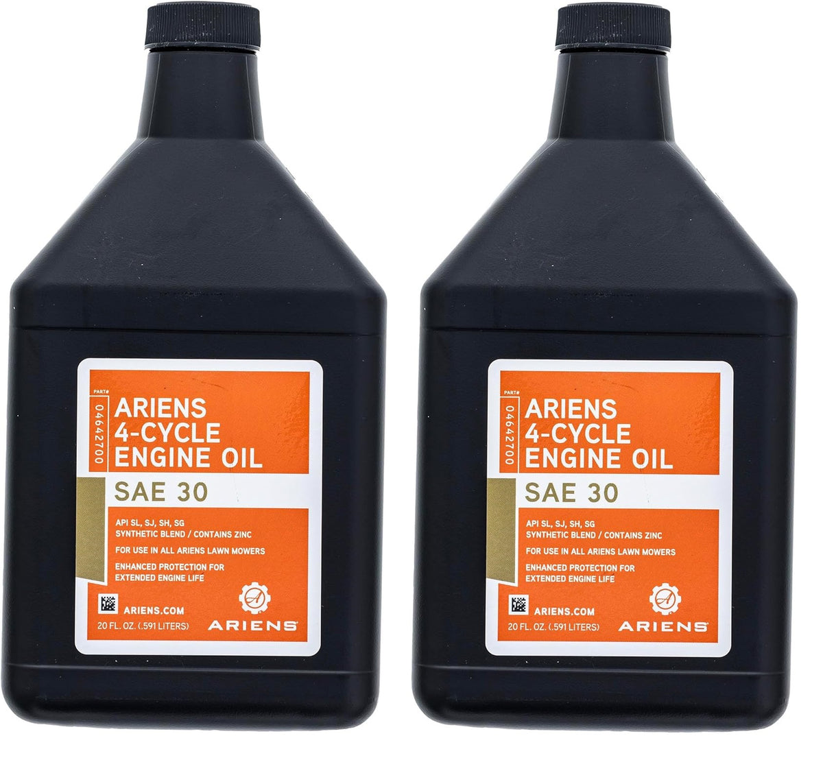 Genuine OEM Ariens Part # 04642700 2 Pack SAE 30 Oil Quart Bottle
