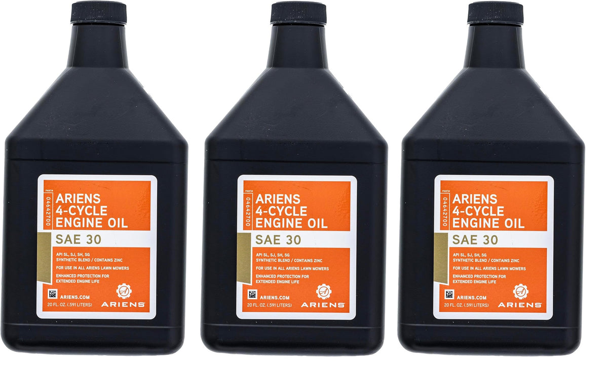 Genuine OEM Ariens Part # 04642700 3 Pack SAE 30 Oil Quart Bottle