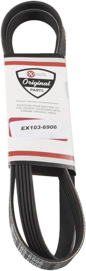 Genuine OEM Exmark Part # 103-6906-SL Poly V Belt