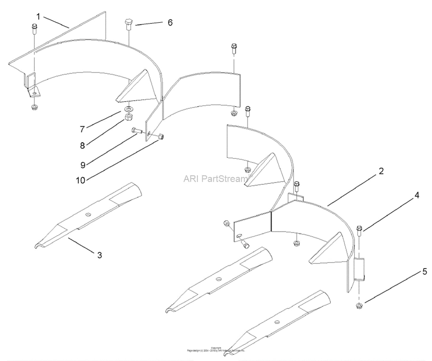 Genuine OEM Toro Part # 107-1610 52" Recycler Kit