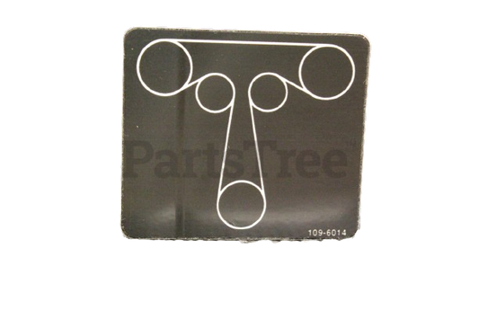 Genuine OEM Exmark Part # 109-6014 Belt Routing Decal