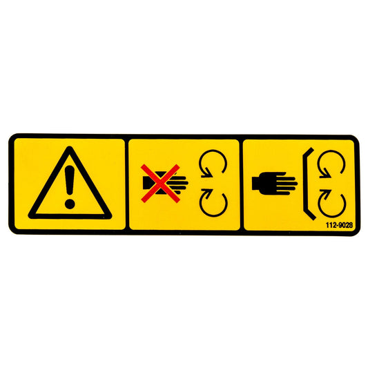Genuine OEM Exmark Part # 112-9028 Decal
