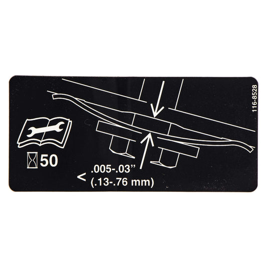 Genuine OEM Toro Part # 116-8528 Decal