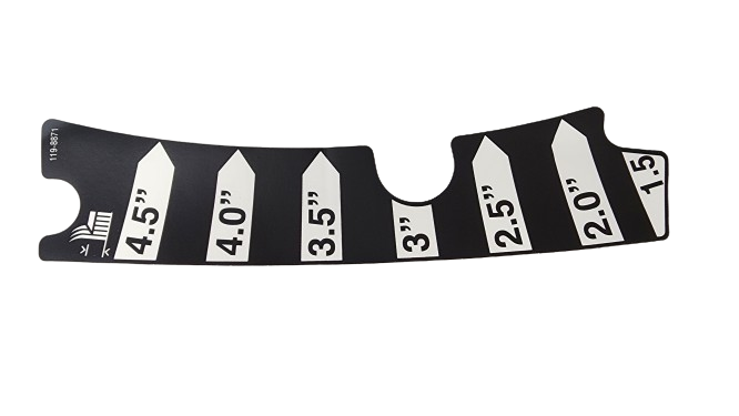 Genuine OEM Exmark Part # 119-8871 Height of Cut Decal
