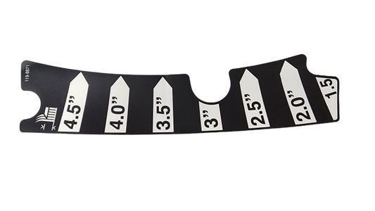 Genuine OEM Exmark Part # 119-8871 Height of Cut Decal